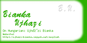 bianka ujhazi business card